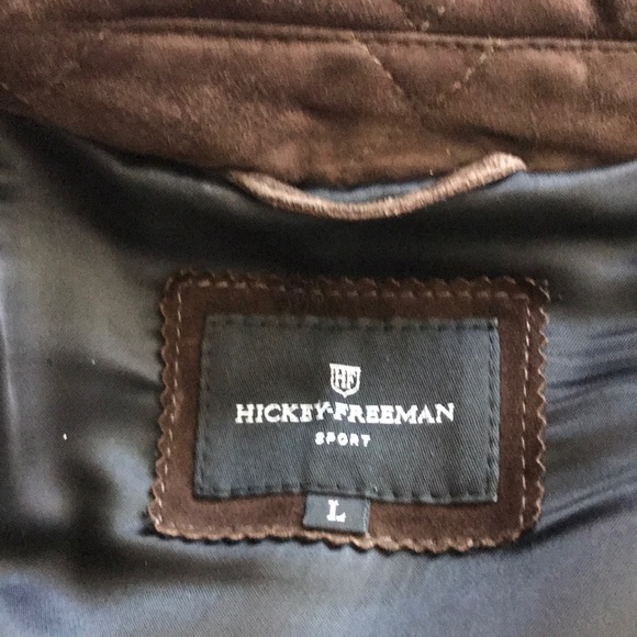 Hickey Freeman men’s quilted suede jacket size L - Picture 8 of 10